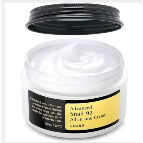 Cosrx Snail Mucin 92% Moisturizer 3.52oz/ 100g, Daily Repair Face Gel Cream for Dry, Sensitive Skin, Not Tested on Animals, No Parabens, No Sulfates, No Phthalates, Korean Skincare