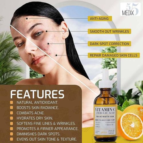 Medix 55 Vitamin C+Turmeric Lotion And Serum,Set