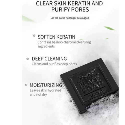 Dr Rashell Collagen And Charcoal Black Soap 100g