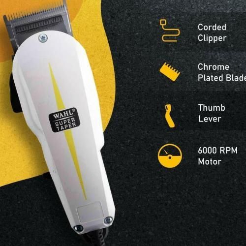 Wahl Super Taper Clipper Electric Shaver - White