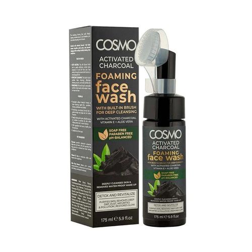 Cosmo Activated Charcoal Foaming Face Wash-175Ml