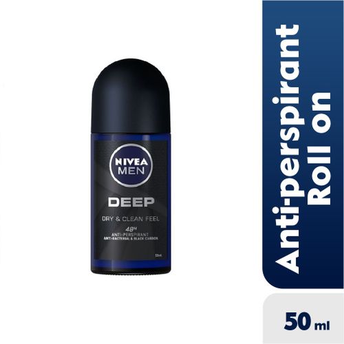 NIVEA DEEP ROLL ON WOOD ON 50ML