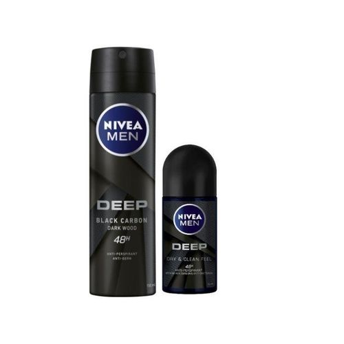 NIVEA DEEP BUNDLE (DARK WOOD) SPRAY 150 + Roll on 50ml