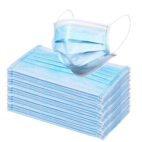 50Pcs Of High Protective Disposable surgical Face Masks - blue