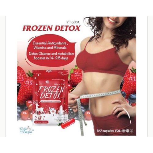 Frozen 2 in 1 Detox & Fiberry Slimming, Organic Herbs for Weight Loss - 60 Capsules