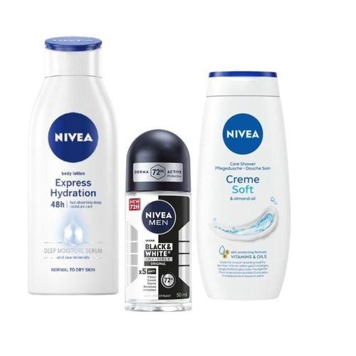 NIVEA BLACK & WHITE INVISIBLE+ 400ML REPAIR &CARE + DRY COMFORT ROLL ON