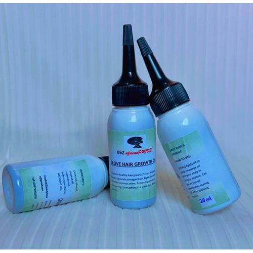 100% 062africanPRIDE PURE DIY HERBLE INFUSED HAIR GROWTH CLOVE OIL- All Hair Types, 20mls