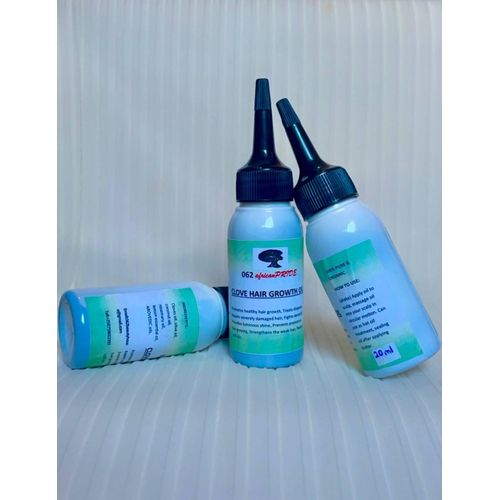 100% 062africanPRIDE PURE DIY HERBLE INFUSED HAIR GROWTH CLOVE OIL- All Hair Types, 20mls