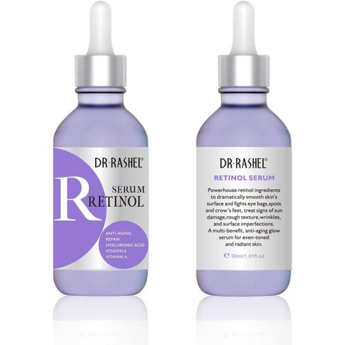 DR Rashel Vitamin C , Retinol & Hyaluronic Acid Complete Facial Serum Moisturizing Repair Set , Size ( 1.01 oz x 3 Pack Face Serum )
