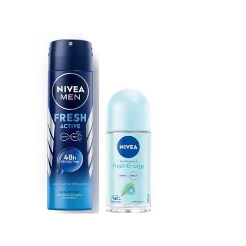 NIVEA FRESH BUNDLE ( SPRAY 150ML + ROLL ON 50ML)