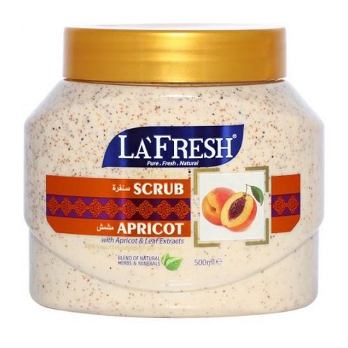 La Fresh Exfoliating Face & Body Scrub Apricot Skin Tonic 500ml
