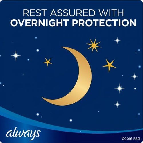 Always Maxi Extra Heavy Overnight Pads With Wings, Size 5 – 27 pieces (US)
