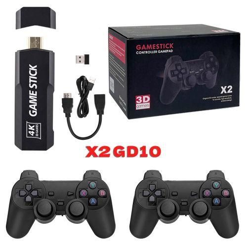 GD10 home game console wireless 2.4G highdefinition HDMI cable X2 game console twoplayer battle with multiple simulators GD10:128G 41,000 games English version