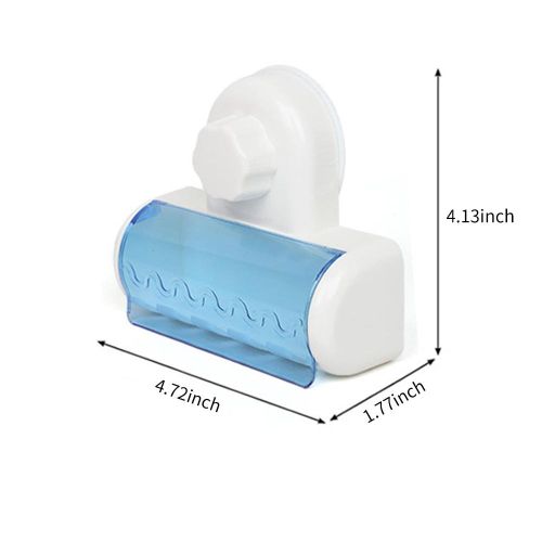 Toothbrush Rack Wall Mounted Toothbrush Holder Container with Cover Waterproof Dust-proof Suction Cup Electric Toothbrush Case Bathroom 5 Toothbrush Storage Organizer
