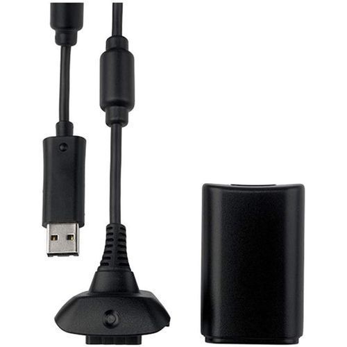 Microsoft Xbox 360 Play & Charge Kit (Charger and Battery)  - Black