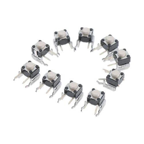 10x Bumper Button Tactile Switch 360 Controller White