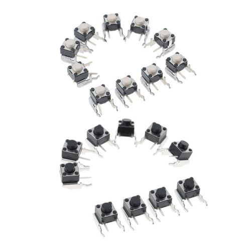 10x Bumper Button Tactile Switch 360 Controller White