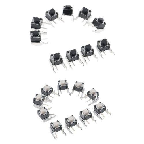 10x Bumper Button Tactile Switch 360 Controller White