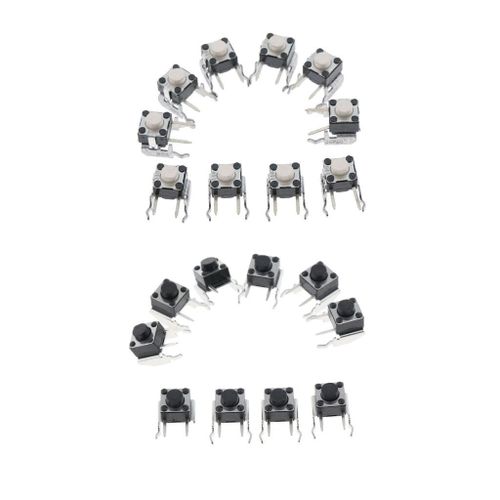 10x Bumper Button Tactile Switch 360 Controller White