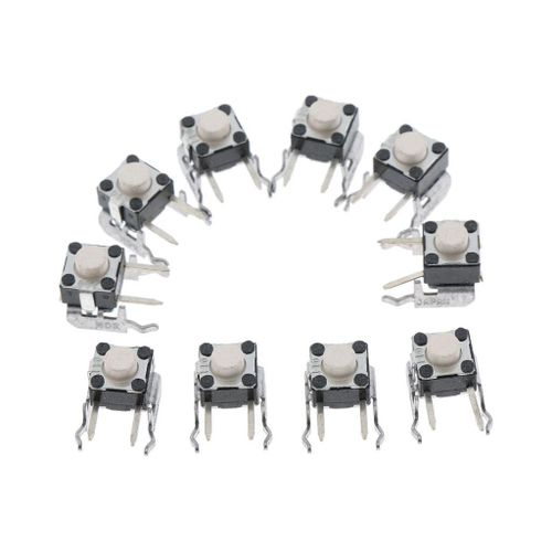 10x Bumper Button Tactile Switch 360 Controller White
