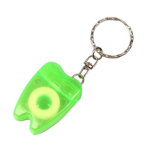 2 Portable  Floss Keychain Oral Floss Threaders Green