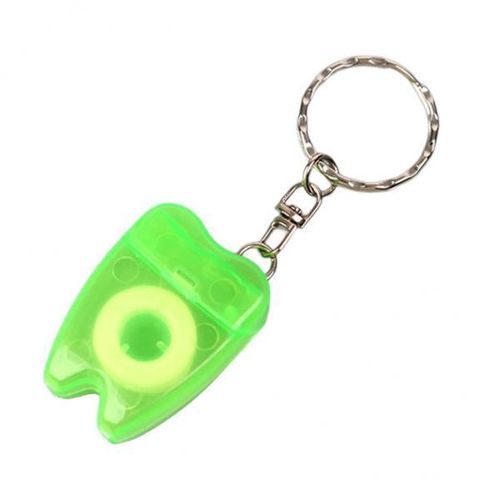2 Portable  Floss Keychain Oral Floss Threaders Green