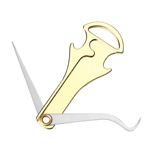 2 Portable Picks, With Bottle Opener Keychain Tool  Gold