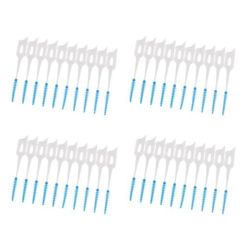 40x Silicone Home  Cleaning Instruments Interdental