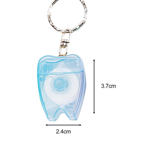 Portable Floss Keychain Essentials Tool Cleaner Tooth Blue