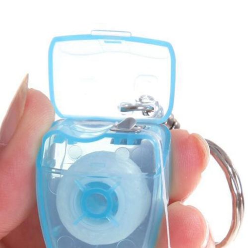 Portable Floss Keychain Essentials Tool Cleaner Tooth Blue