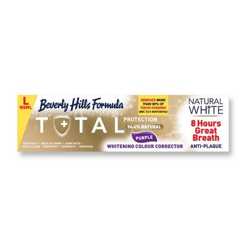 Beverly Hills Formula Natural White Total Protection Teeth Whitening Toothpaste, 100ml