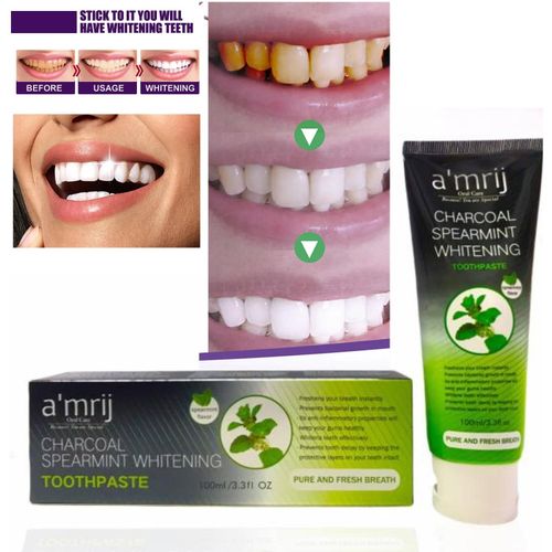 a'mrij Toothpaste Charcoal Spearmint Whitening – 100ml