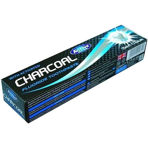 Smoker Active Oral Care with Activated Charcoal Fluoride Toothpaste Uk Made 125ml