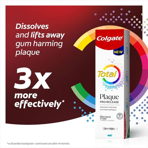 Colgate Plaque Pro-Release Whitening Toothpaste, 75ml