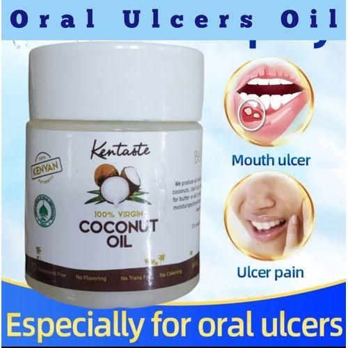 Kentaste Coconut Oil 100% Virgin Eating, Healing Mouth Oral Ulcers And Skin Glowing 60ml