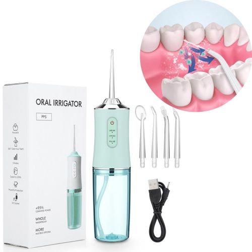 Cordless Dental Water Flosser Oral Irrigator - White