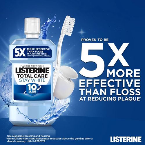 Listerine Total Care Stay White Mouthwash 500ml