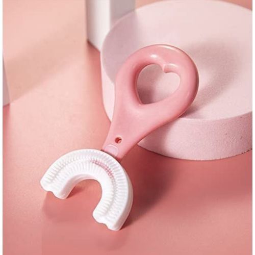 Children U-Shaped Toothbrush, -Pink