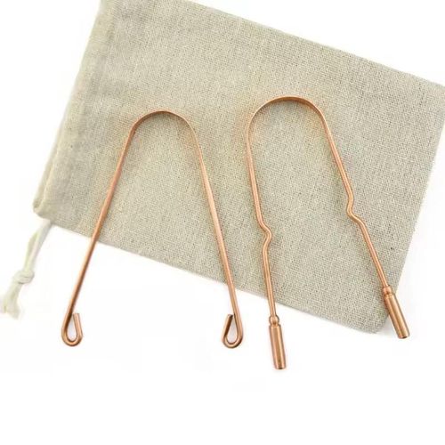 1PC Pure Copper Tongue Scraper Oral Cleaner Brush