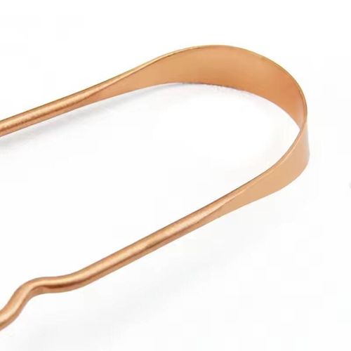 1PC Pure Copper Tongue Scraper Oral Cleaner Brush