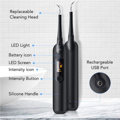 2 In 1 Electric Toothbrush, Sonic Dental Scaler, Waterproof Dental Scaling Kit