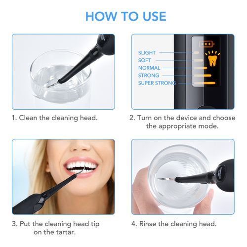 2 In 1 Electric Toothbrush, Sonic Dental Scaler, Waterproof Dental Scaling Kit