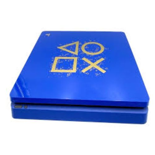 Sony PlayStation Refurbished Ps4 Slim 500gb Limited Edition Days Of Play With Free Action Game And Movie- Blue (5MTHS WRTY)