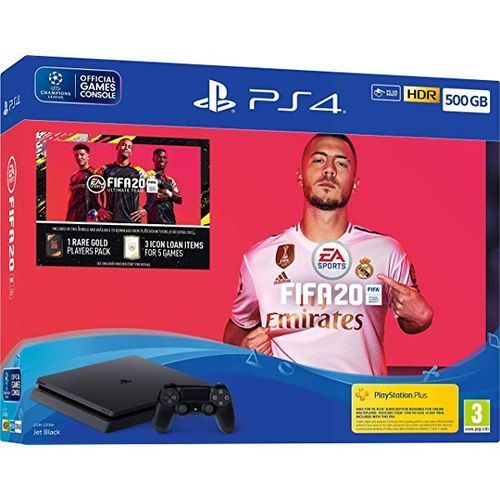 Sony PlayStation Sony PS4(Play Station 4) Slim 500GB FIFA 20 Bundle - Black
