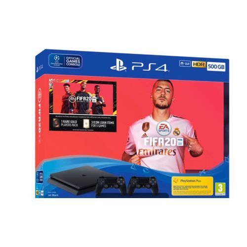 Sony PlayStation Sony PS4(Play Station 4) Slim 500GB FIFA 20 Bundle - Black