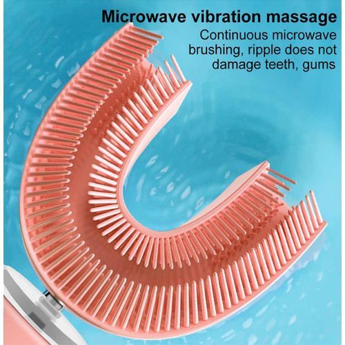 Children Toothbrush With U-Shaped Bristles, - Blue