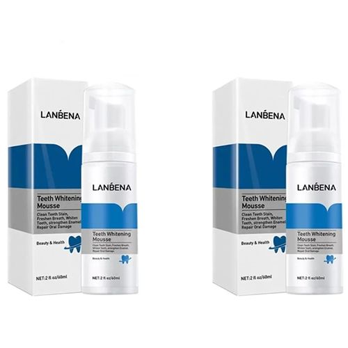 Lanbena Teeth Whitening Mousse - 60mls(2pcs)