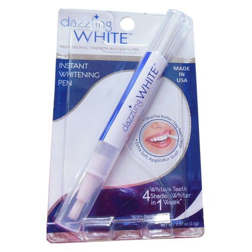 Dazzling White Instant Teeth Whitening Pen, 4 Shades Whiter in a Week- White.