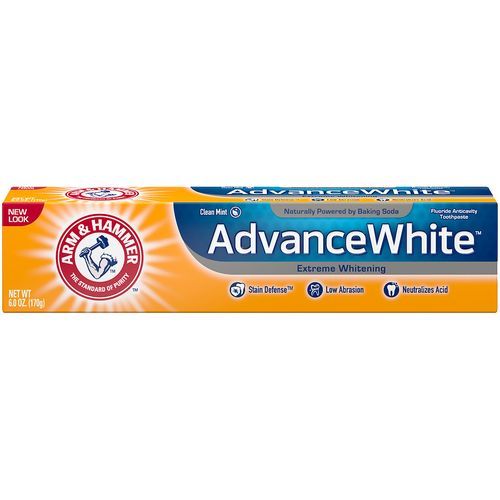 Arm & Hammer Advance White Whitening Toothpaste with Stain Defense, 6 oz
