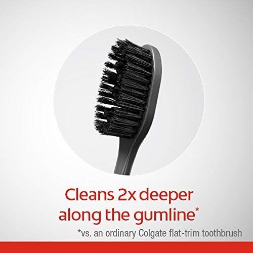 Colgate-Palmolive 360 Charcoal Toothbrush, Soft Bristles